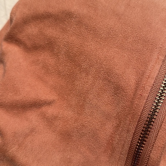 🎉A’GACI Rosey Pink Suede Dress w/Cute Waist Detailing Size Small - Picture 9 of 9